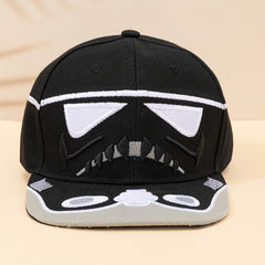 3D Cartoon Face Hip Hop Snap Back Hat Embroidery Baseball Cap