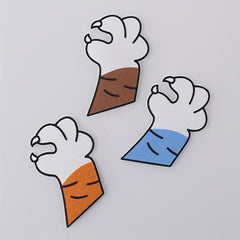 3pcs Dog Paw Cloth Stickers Patches Iron On Sew On Embroidered Applique