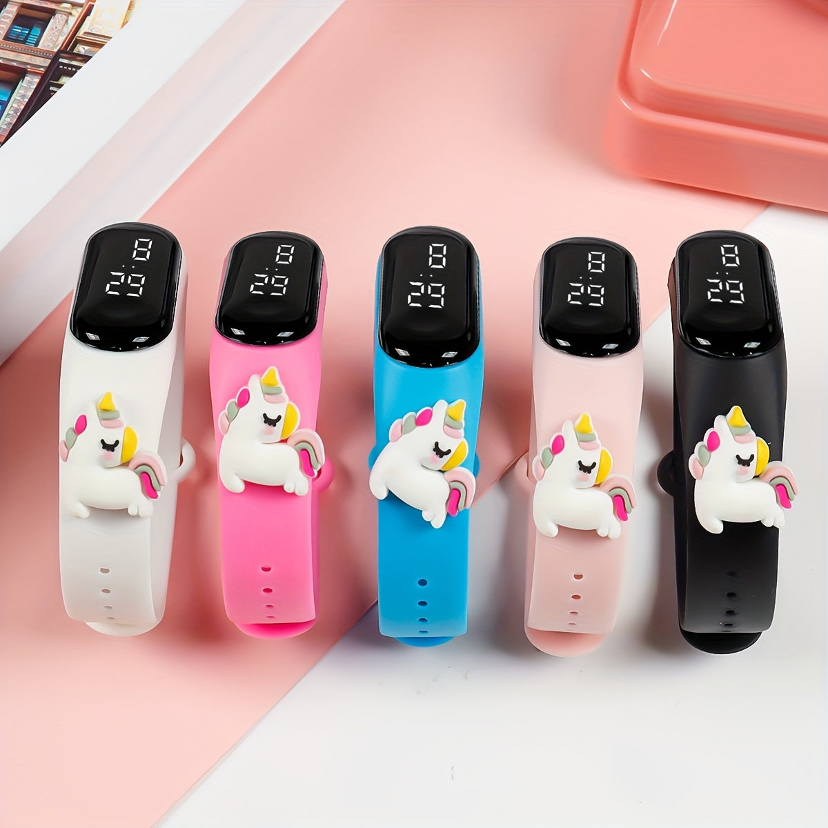 Unicorn Pattern LED Kids Electronic Watch Bracelet Gift