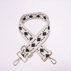 Embroidery Adjustable Purse Strap Wide Canavas Handbag Belt
