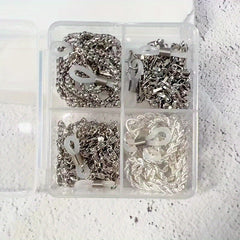 Golden Silver Glasses Chain With Storage Box Metal Hanging Chain