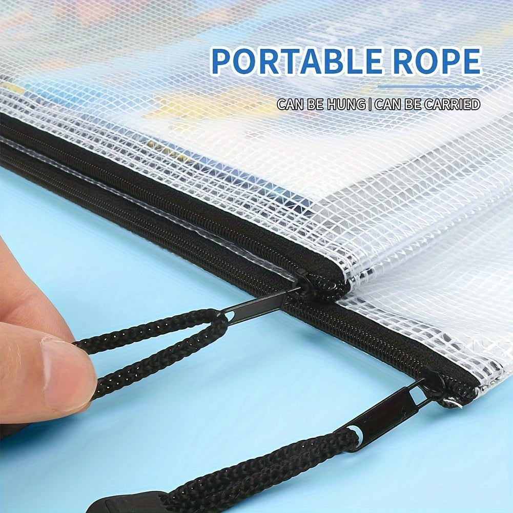 100pcs Mesh File Bag File Storage Bag File Holder Office Supplies