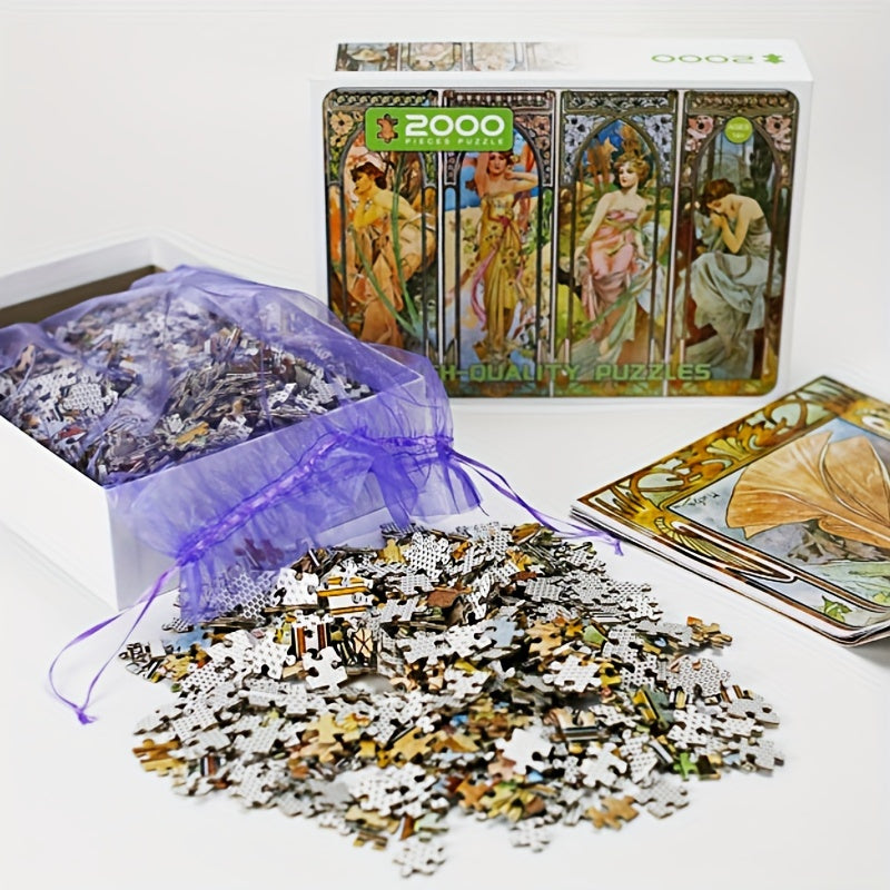2000pcs Jigsaw Puzzles Home Wall Decoration Challenging Game Educational Toys