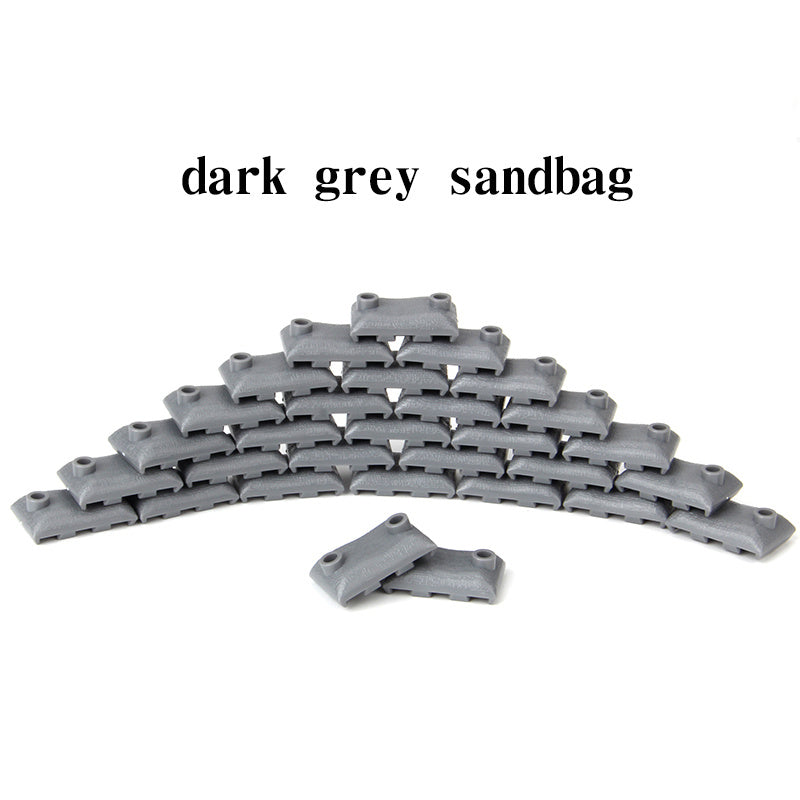 Building Block Military Soldiers Bunkers Trenches Sandbags Weapons Puzzle