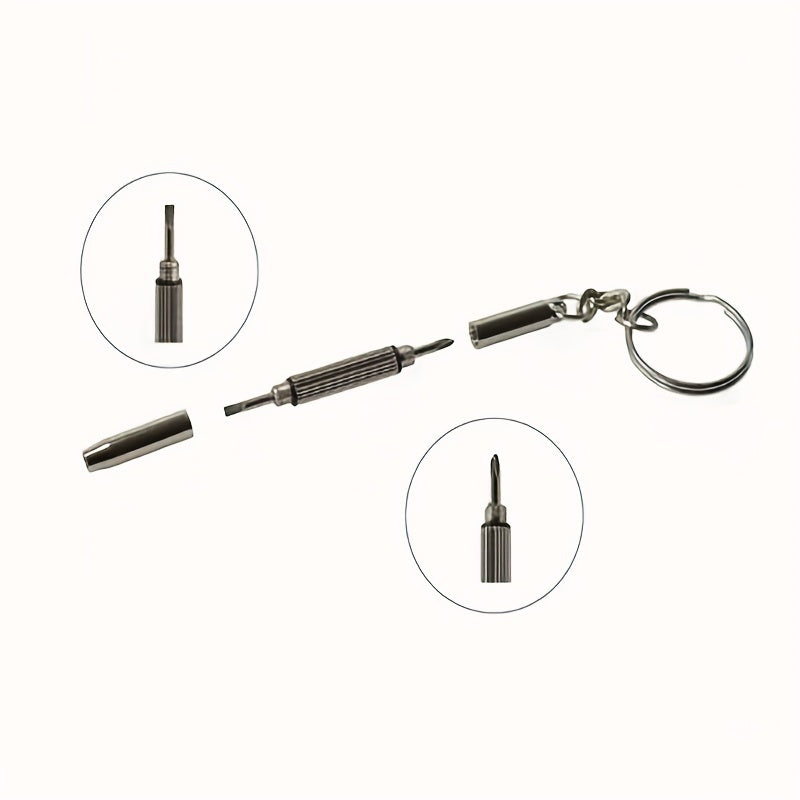 1pc Glasses Screwdriver Keychain Sunglasses Repair Tool