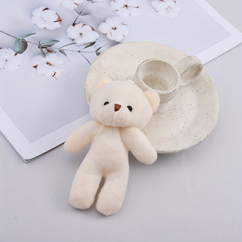 24pcs Bear Plush Toy Keychain Bag Accessory Little Bear Christmas Birthday Gift