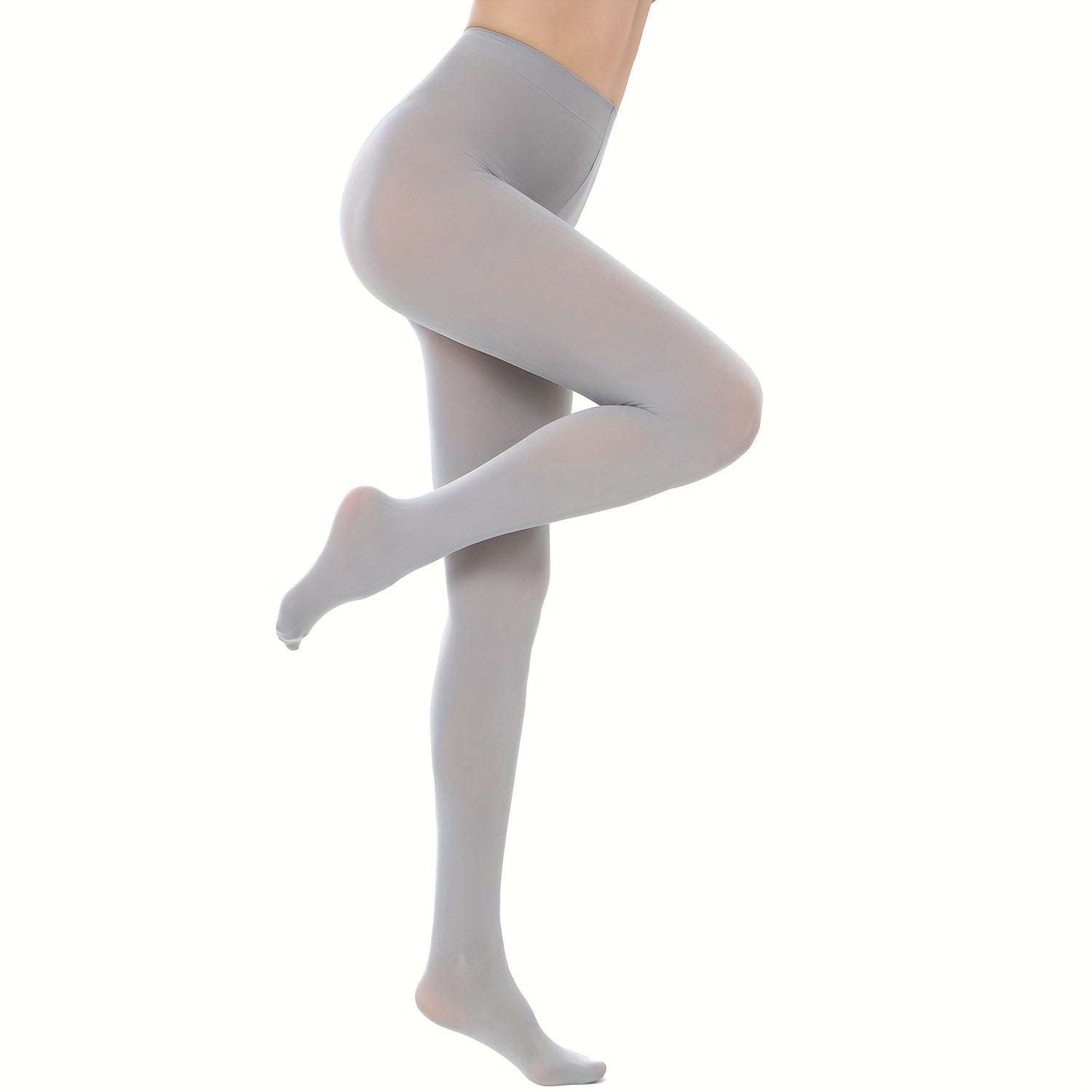 Women's Footed Tights 80D High Waist Semi Opaque Pantyhose