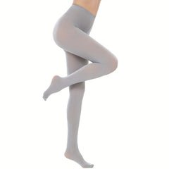 Women's Footed Tights 80D High Waist Semi Opaque Pantyhose