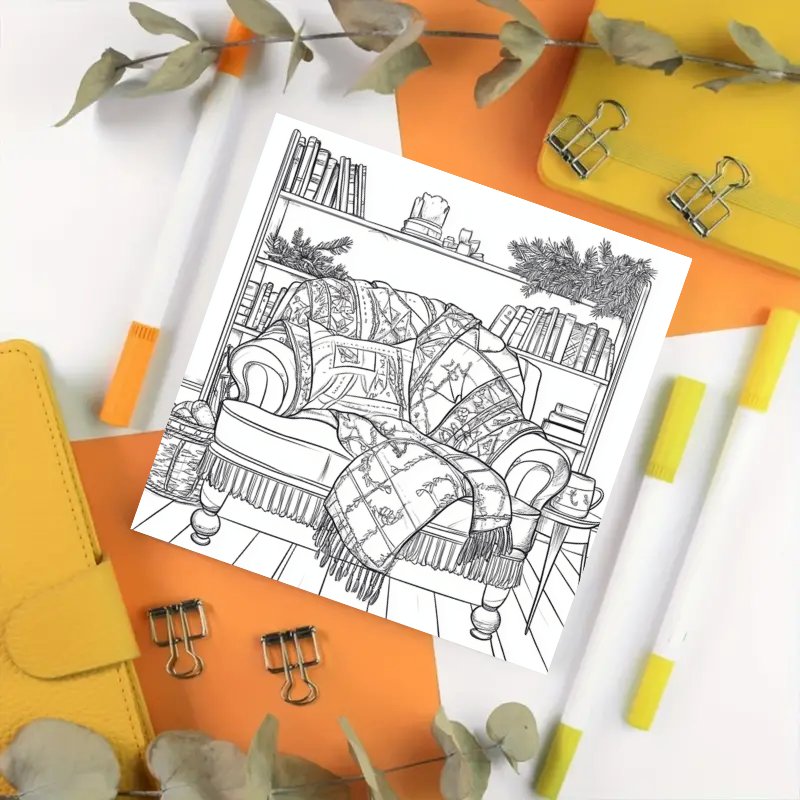 Fantasy Space Coloring Book for Adults - 22 Pages