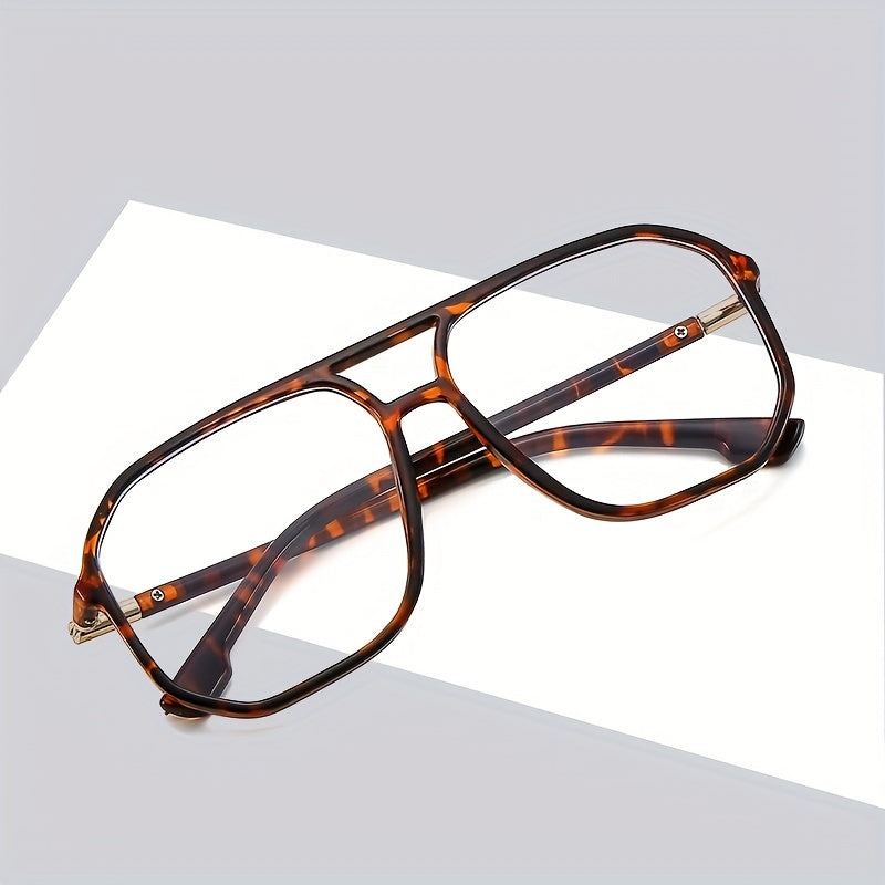 Large Frame Light Blocking Glasses Square Frame PC Sunglasses