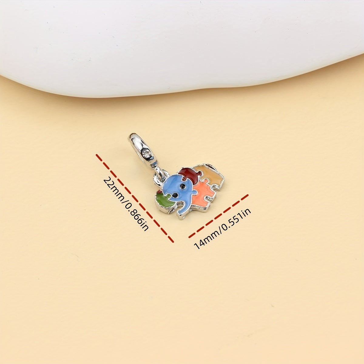 1Pc Turtle Dolphin Elephant Charm Alloy Pendant Beads