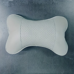 Car Headrest Faux Leather Neck Pillow Soft Seat Rest Cushion Auto SUV Decor