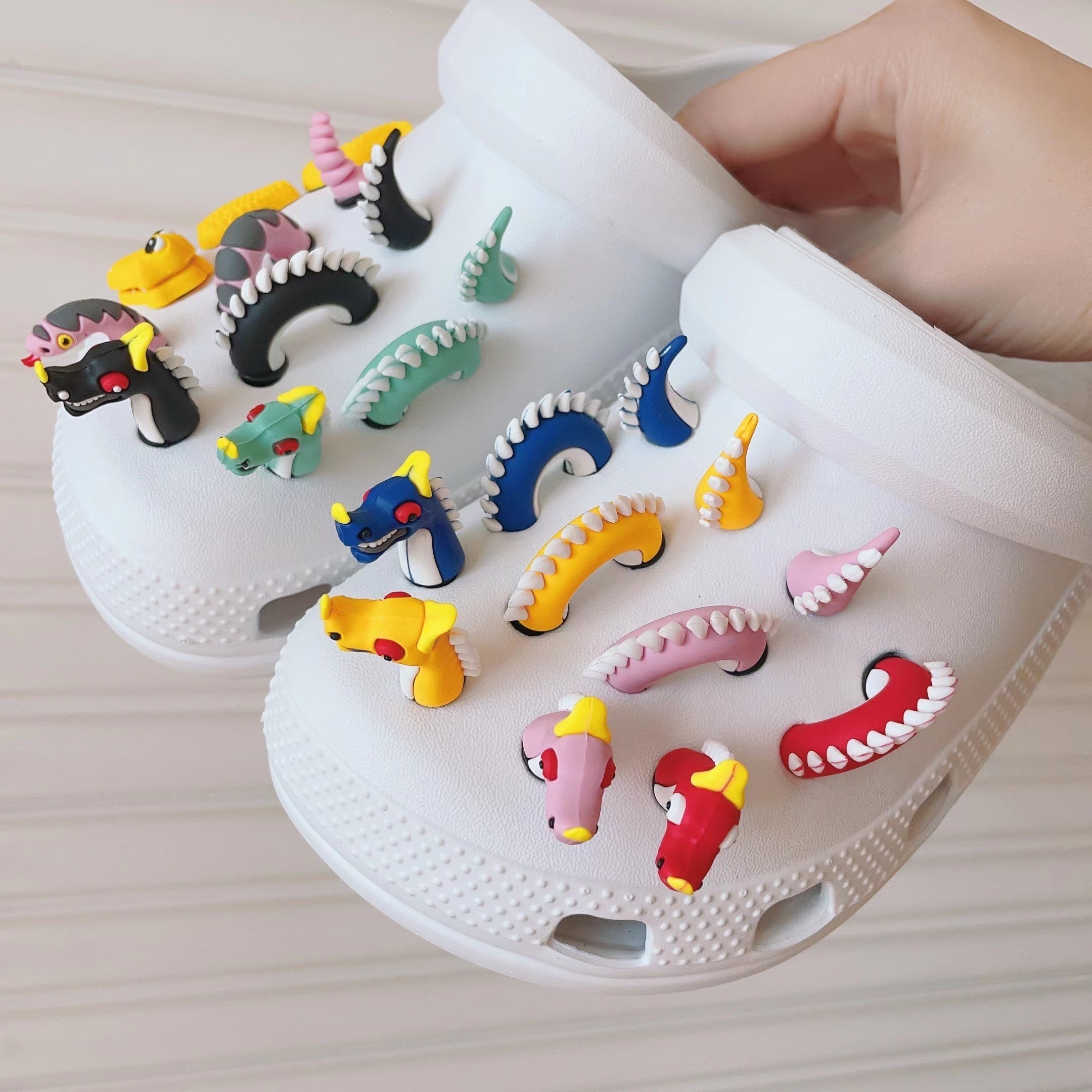 3D Dragon Charms Set for Crocs Shoes - Boys Children Decoration