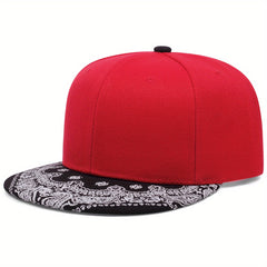 Paisley Print Baseball Cap Hip Hop Block Snapback Hats
