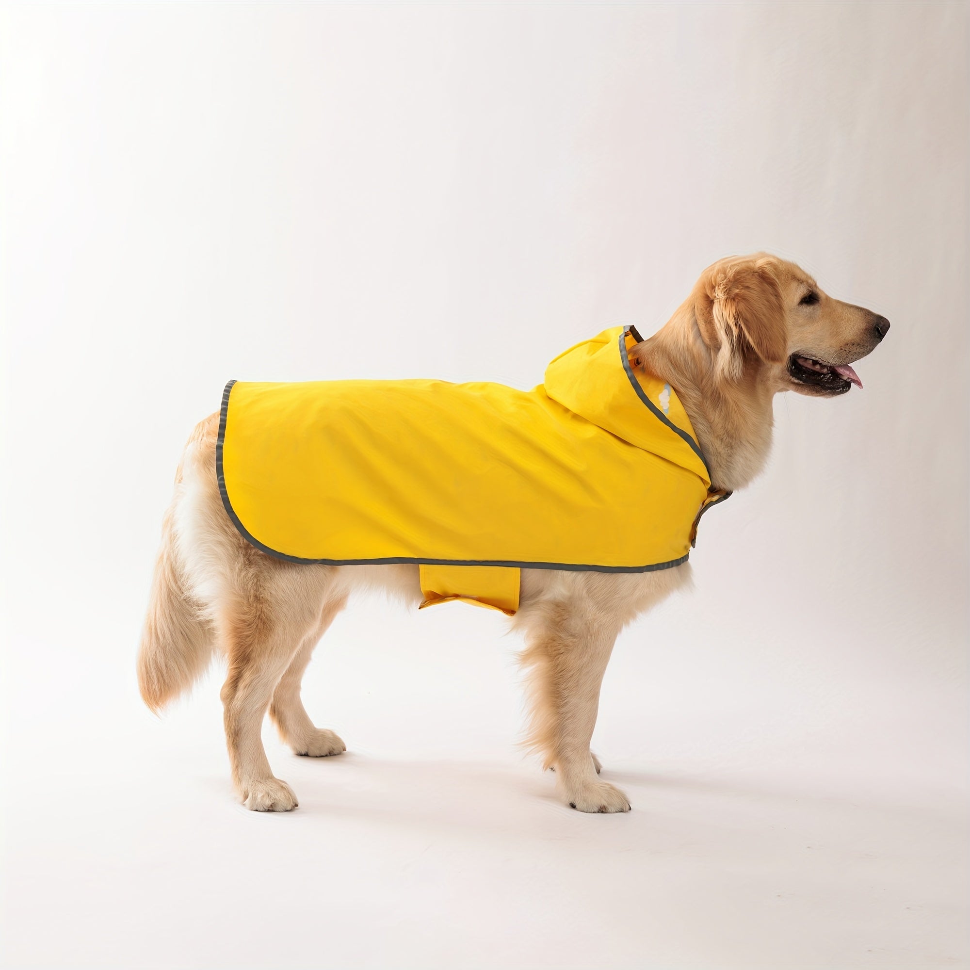 Double Layer Yellow Dog Raincoat - Keep Your Pup Dry & Stylish