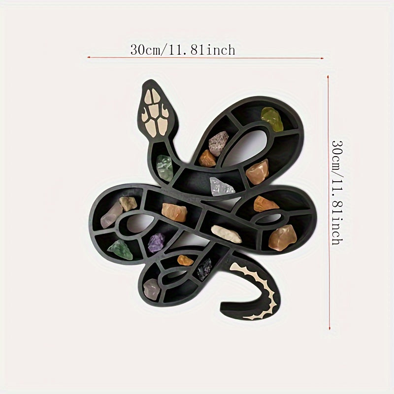 Snake Shape Crystal Stand Serpentine Crystal Storage Rack Display Shelf