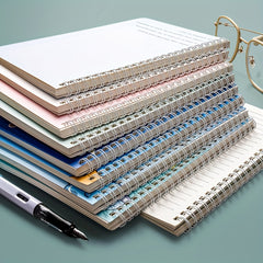 A5 Grid Notebook 21 Coil Diary Book Transparent PP Notebook