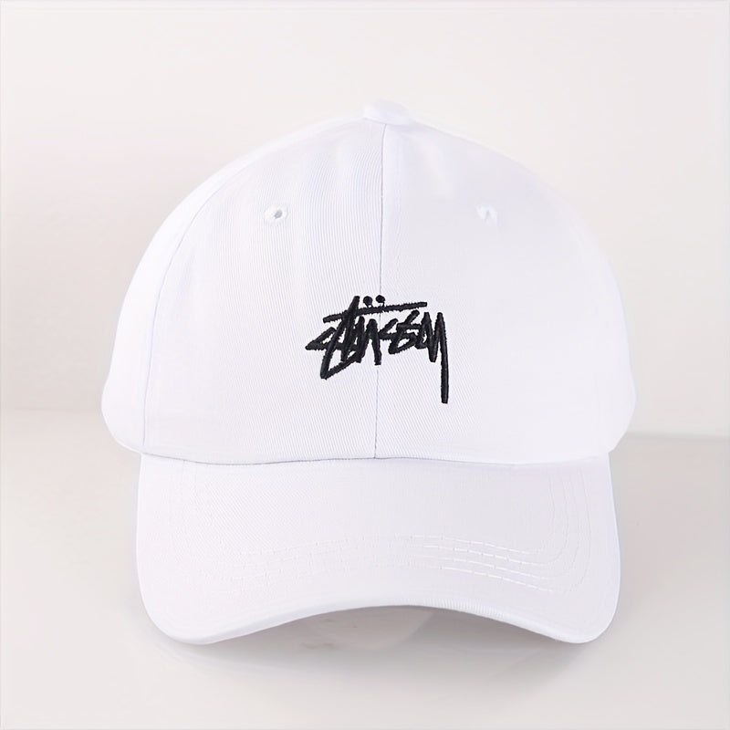 Letter Embroidery Baseball Cap Solid Couple Sports Hat Adjustable Dad Hats