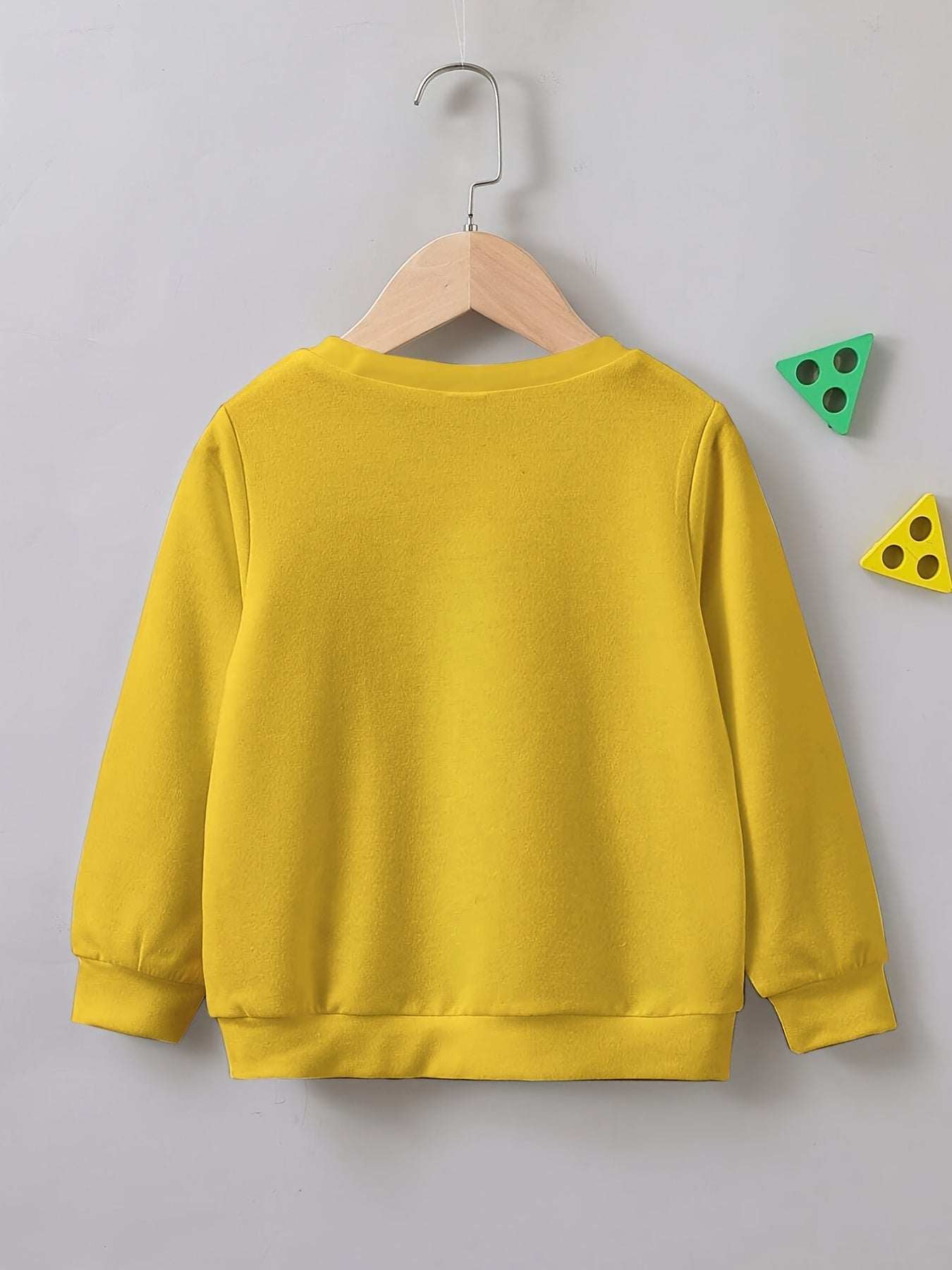 Vintage Gamepad Print Boys Casual Pullover Sweatshirt