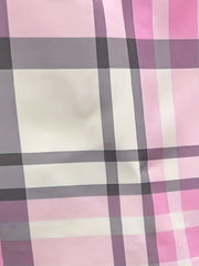  Plaid Print Button Up Long Sleeve Blouse