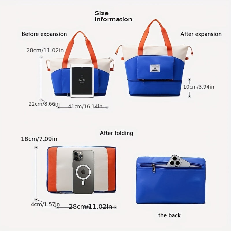 Large Capacity Travel Bag w/ Dry and Wet Separation Lightweight Sports Shoulder