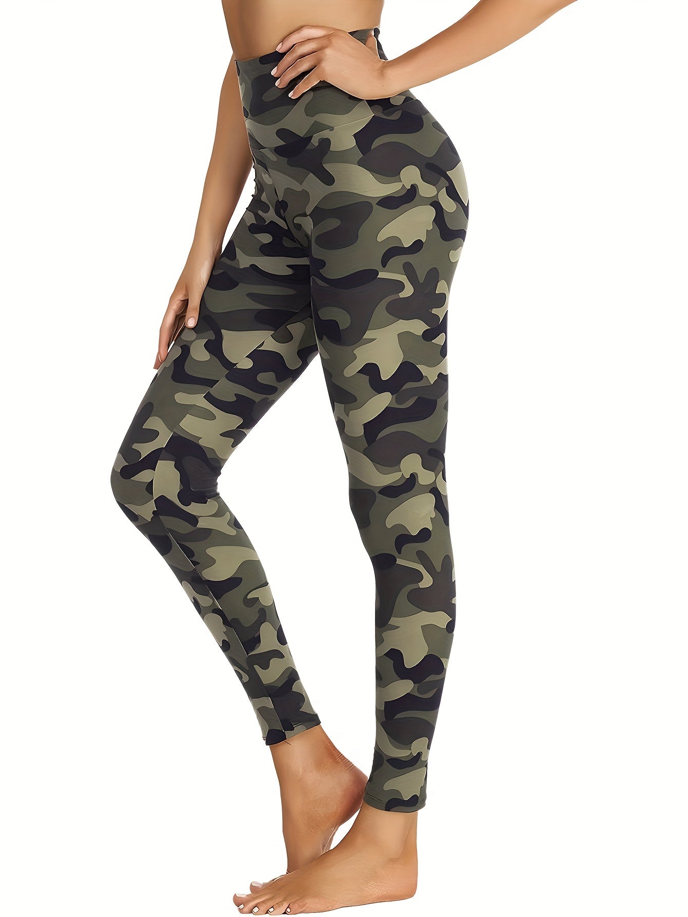 Camouflage High Waist Leggings Yoga Running Fitness Pants