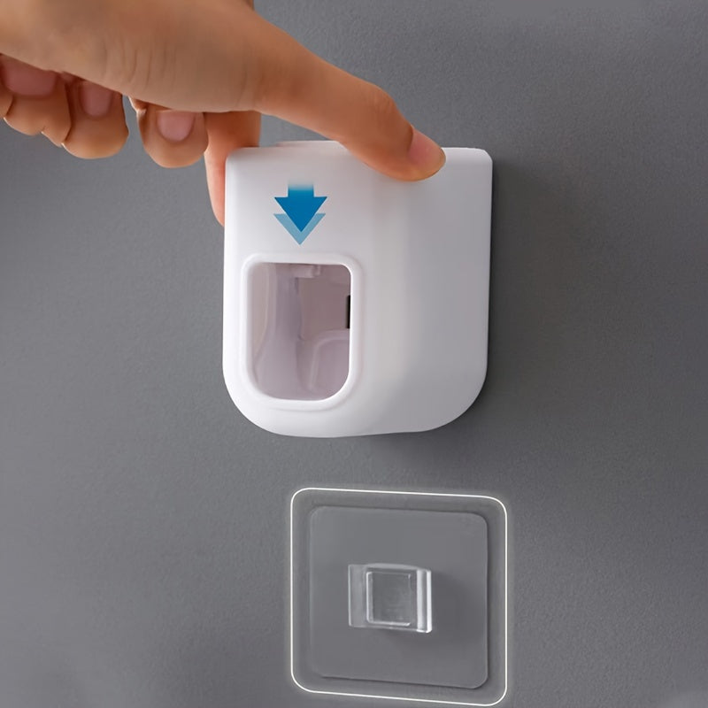 Toothpaste Dispenser Wall Mount Punch-Free Toothpaste Rack