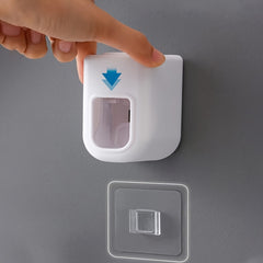 Toothpaste Dispenser Wall Mount Punch-Free Toothpaste Rack