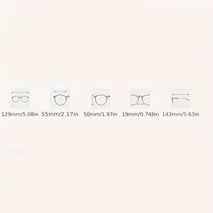 Men's Ultralight Myopia Glasses Square Frame Anti Light Goggles