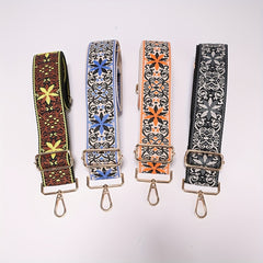 Vintage Pattern Wide Bag Strap All Match Strap For Shoulder Bag