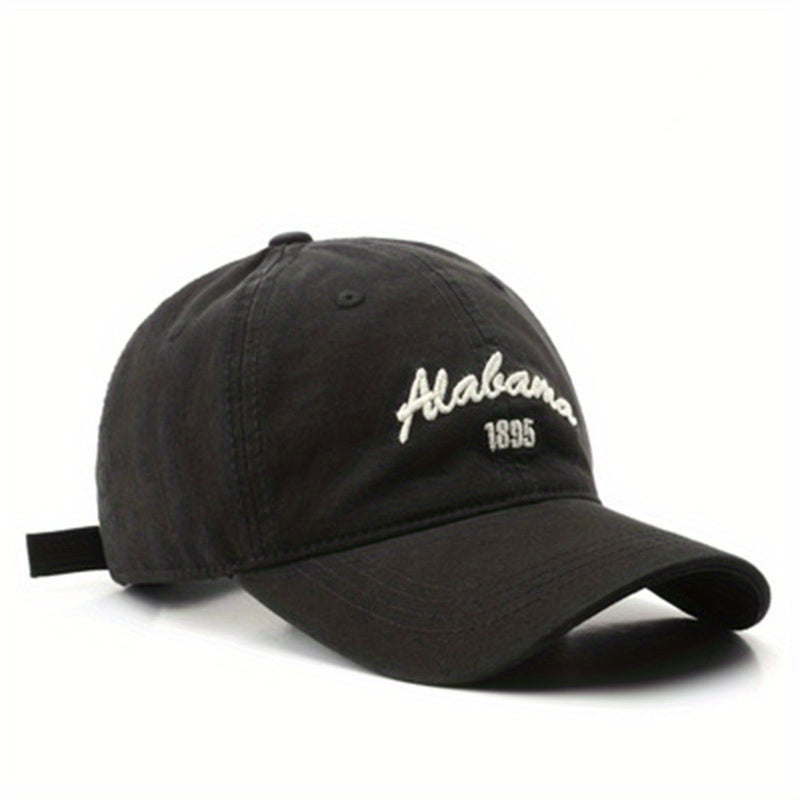 Letter Embroidery Cotton Baseball Cap Solid Hip Hop Sun Hat