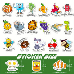 100pcs Punny Teacher Stickers For Students - Funny Classroom Reward Stickers