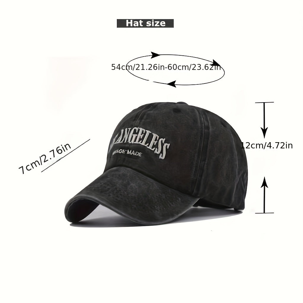 LA Embroidered Distressed Baseball Cap Adjustable Dad Hat
