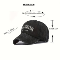 LA Embroidered Distressed Baseball Cap Adjustable Dad Hat