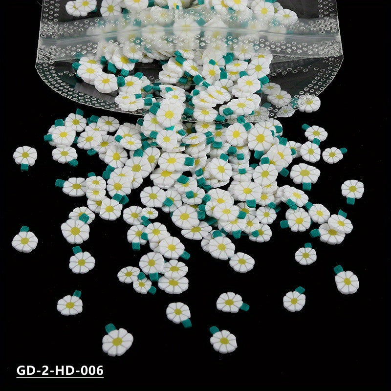 Mixed Nail Decal Jewelry Dried Flower Accessories For Manicure 10g