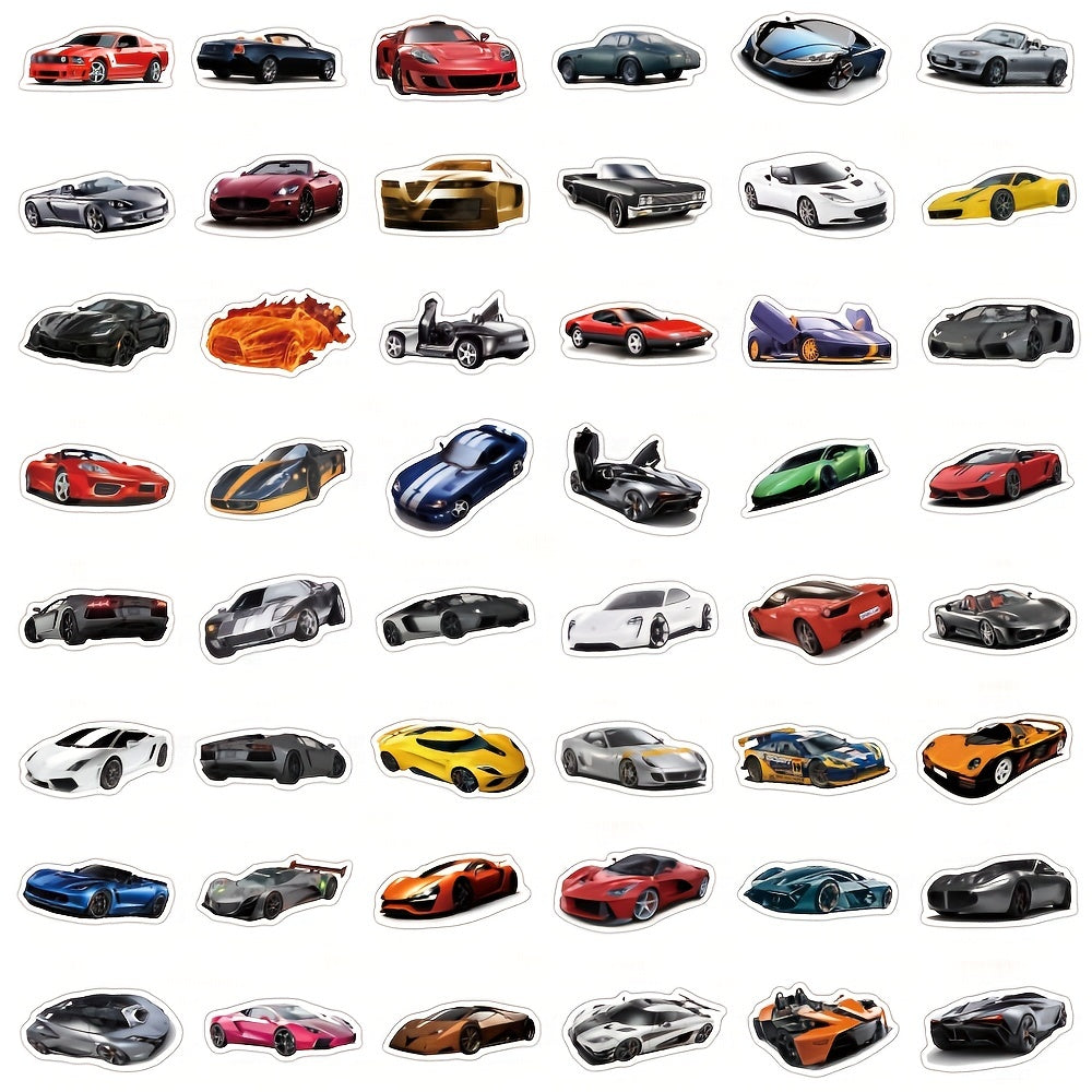 100pcs Racing Sport Vinyl Car Stickers - Waterproof