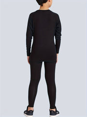 Boys Quick Dry Compression Set Long Sleeve Shirt Shorts Base Layer Pants