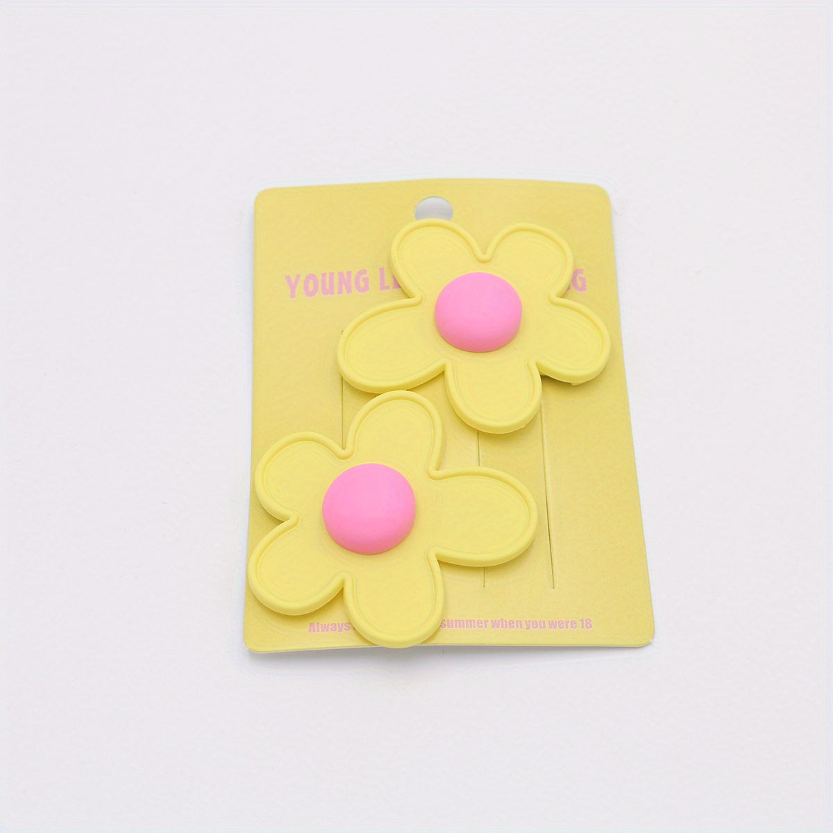 2Packs Flower Hair Clip Barrette Retro Floral Hair Clips Girls Women Kids