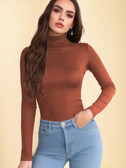 Turtleneck Thermal Underwear Slim Fit Top Women's Lingerie