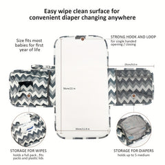 Waterproof Diaper Pad Mother Baby Travel Portable Pad Wipes Bag