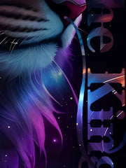 Men's Lion Graphic Print T Shirt Short Sleeve Comfortable Top