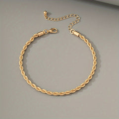 Minimalist Braided Chain Bracelet For Men Daily Decoration Gift