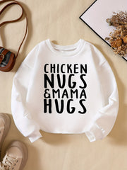 Girls' Chicken Nugs Mama Hug Sweatshirt