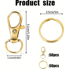 100PCS Dog Clasp Lobster Clasp Handbag Luggage Accessories Backpack Handbag Plas