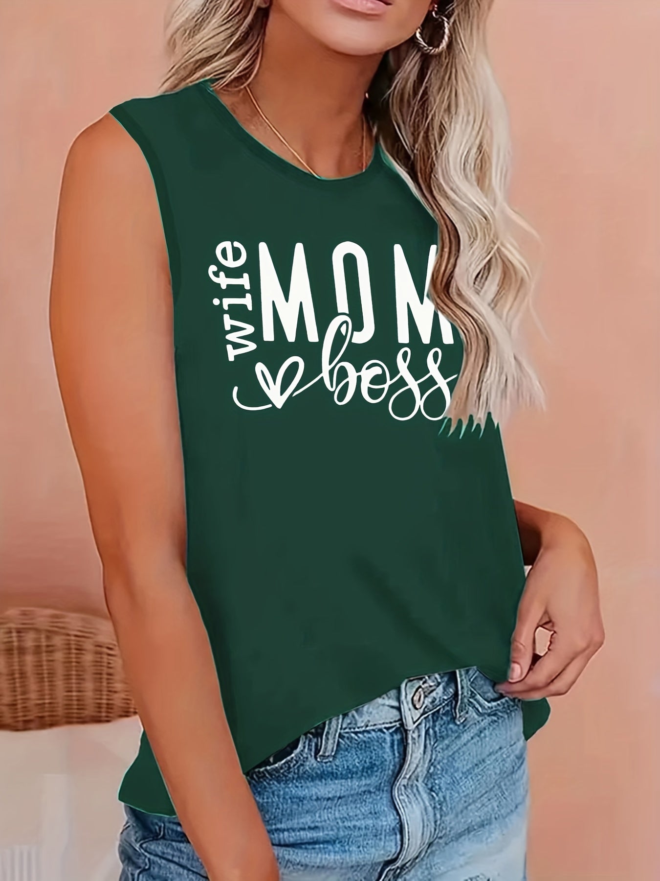 Women's Plus Coconut Tree Print Tank Top
