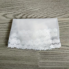 Sheer Lace Trimmed Shawl for Dresses