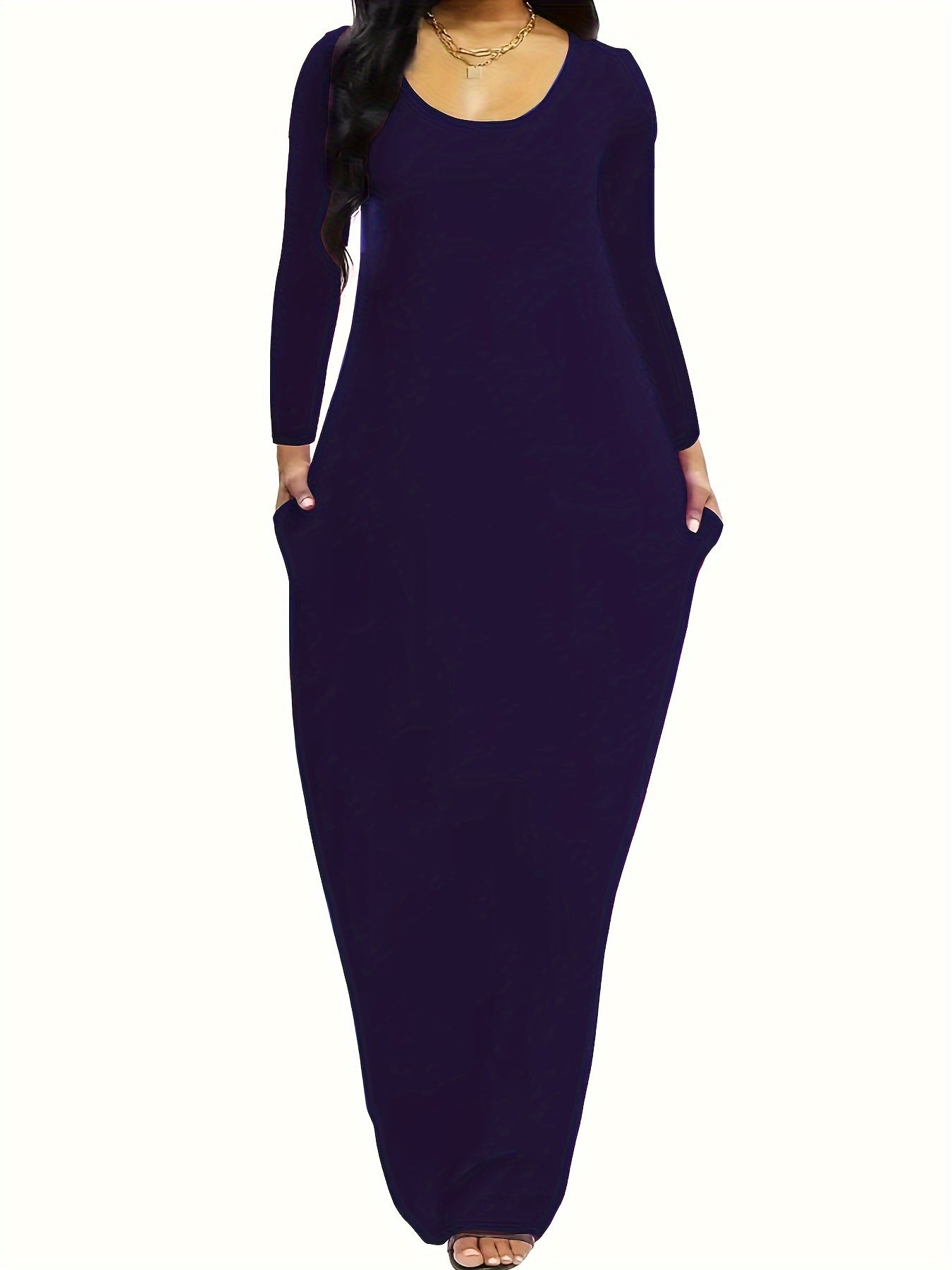  Casual Dress Women's Plus Letter Print Maxi Dress