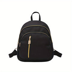 Small Backpack Purse Nylon Travel Daypack Solid Zipper