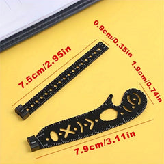 4pcs Geometric Drawing Set Compass & Ruler with Magnetic Feature