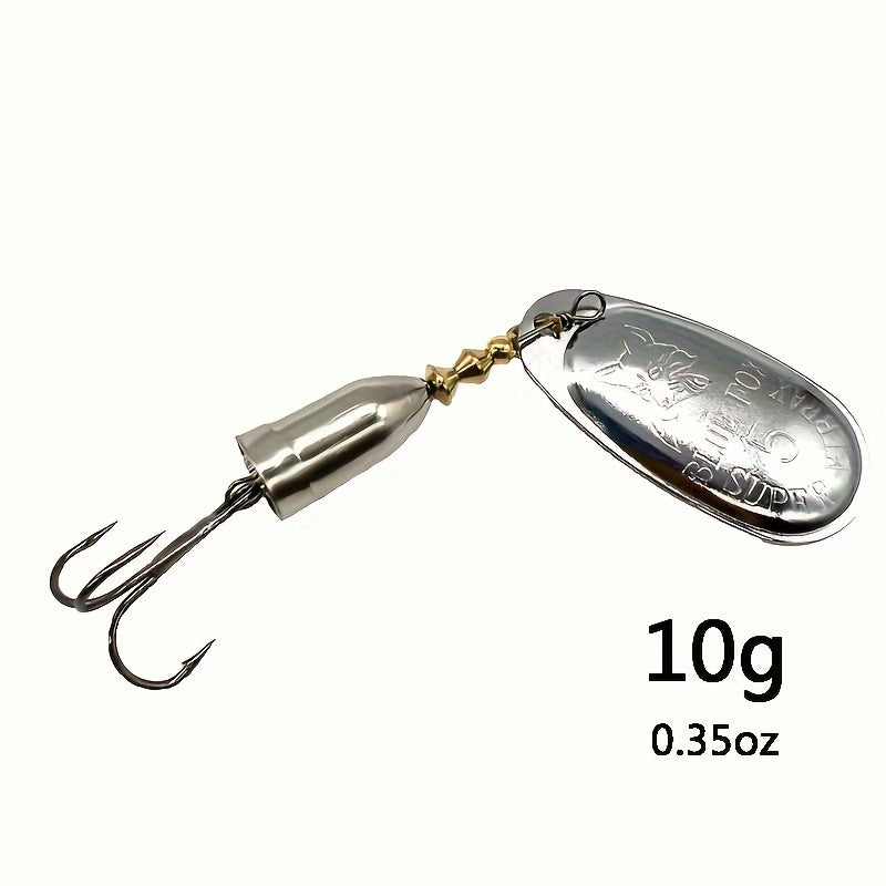 Artificial Sequin Fishing Lures Metal Spinner Spoon Bait Fishing Tackle 5g-19g